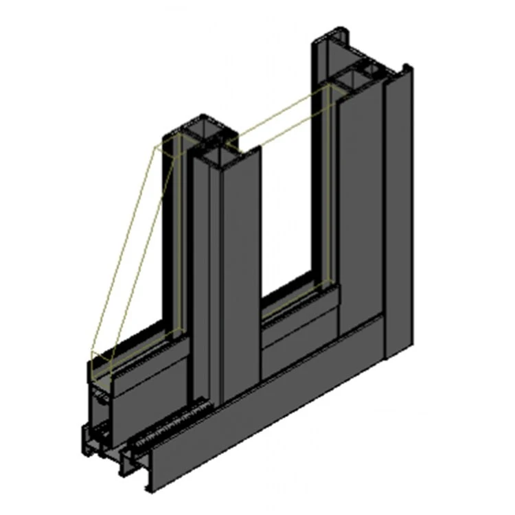 2 Tracks Aluminium Sliding Window 2