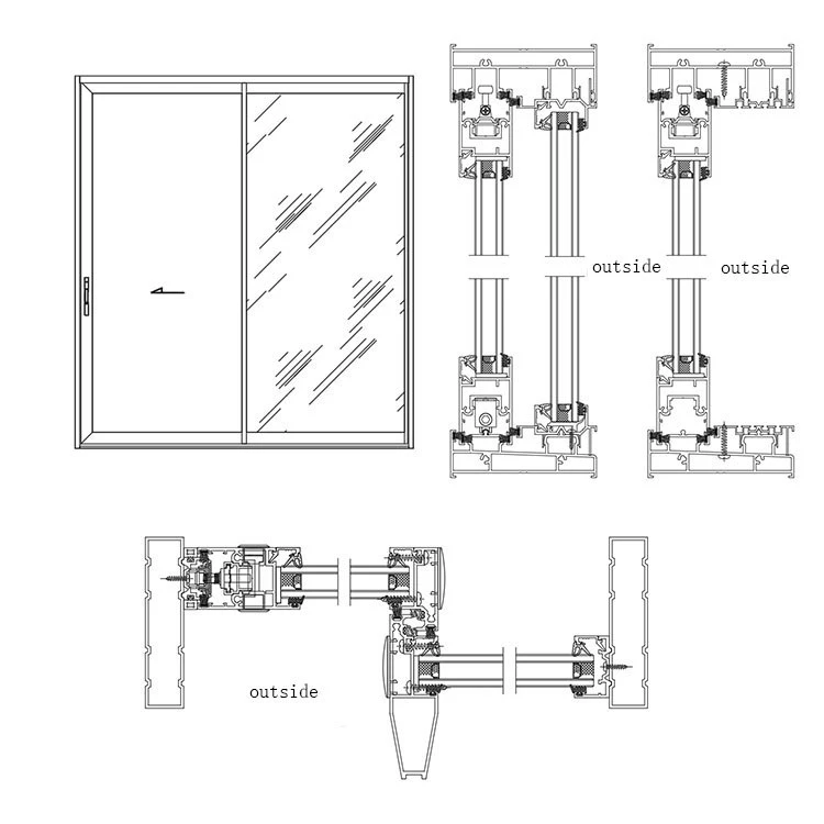 Heat-resistance Bedroom Sliding Door 3